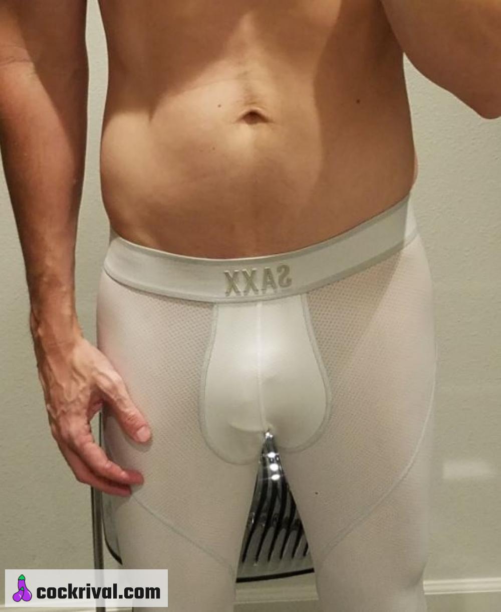 some of us don't have to be hard to make a bulge